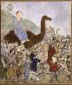 Jacob deja su país y su familia para ir a Egipto contemporáneo de Marc Chagall